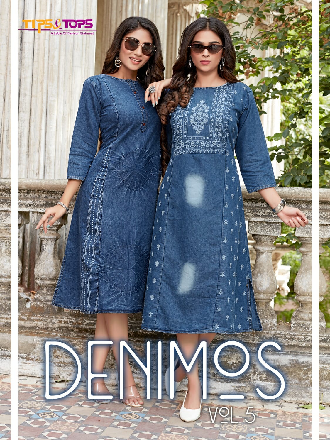 Denim anarkali clearance kurti